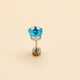 thumbnail image 1 of Pendientes de acero de titanio de moda, pendientes de aguja fina con seis garras, pendientes de circonita de acero inoxidable redondos, pendientes para hombre, joyería piercing, 1 of 6