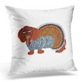 thumbnail image 1 of ABPHQTO Dachies Dachshund Acción de Gracias Doxies Wiener Dogs Hot Weenie Funda de almohada 50x50 cm, 1 of 1