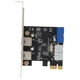 thumbnail image 1 of Tarjeta de expansión PCIE a USB 3.0 de 2 puertos, transferencia estable de alta velocidad, conector de 20 pines, tarjeta PCIe USB, 1 of 14