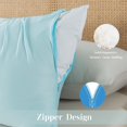 thumbnail image 3 of Almohada corporal viscoelástica WhatsBedding, funda refrescante, azul, 3 of 7