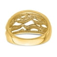 thumbnail image 6 of Solid 14k Yellow Gold Open Swirl Dome Ring Band Size 7, 6 of 8