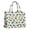 Multi Colored Dinosaur, variant on Large Capacity Tote Bag,Mint Dinosaurs with Cacti Cute Handbag Fashion Luxury Tote Bag,15.7"x13"x 5.1" Inches,Laptop Compatible