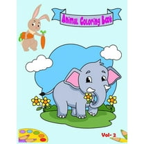 Animal Coloring Book Vol 2: Awesome Animals Book: For Kids ages 4-8 (Paperback)