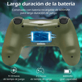 thumbnail image 2 of Controlador inalámbrico compatible con PS4, control remoto compatible con Playstation 4/PS4 Slim/PS4 Pro/PC con Windows, camuflaje verde, 2 of 8