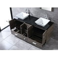 thumbnail image 5 of Wonline 60" Double PLY Wood Bathroom Vanity Cabinet with Square Ceramic Sink and Mirror Combo, 5 of 8