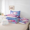 thumbnail image 6 of Manfei Salamander Pattern 7 Pieces Full Size Bedding Sets,Adorable Axolotl Full Size Bed in a Bag,Polkadot Reversible, 6 of 7