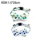 thumbnail image 2 of Paquete de 2 collares para gatos separables con pajarita, collares para gatos con hebilla de seguridad y campana, collares con estampado de verano, 2 of 5