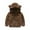 Brown, variant on Baby Boys Girls Toddler Hooded Jacket Fleece Hoodie Winter Warm Coat Tie dye Leopard Print Cute Bear Ear Hoody Jacket Thick Clothes
