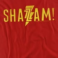 thumbnail image 2 of Shazam Movie T-Shirt Flat Logo Unisex Graphic Tee For Men & Women, 2 of 7