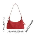 thumbnail image 5 of Handbags for Women, Retro Suede Handbag Purse Shoulder Bag For Women Work Travel Daily Use (Red), 5 of 5