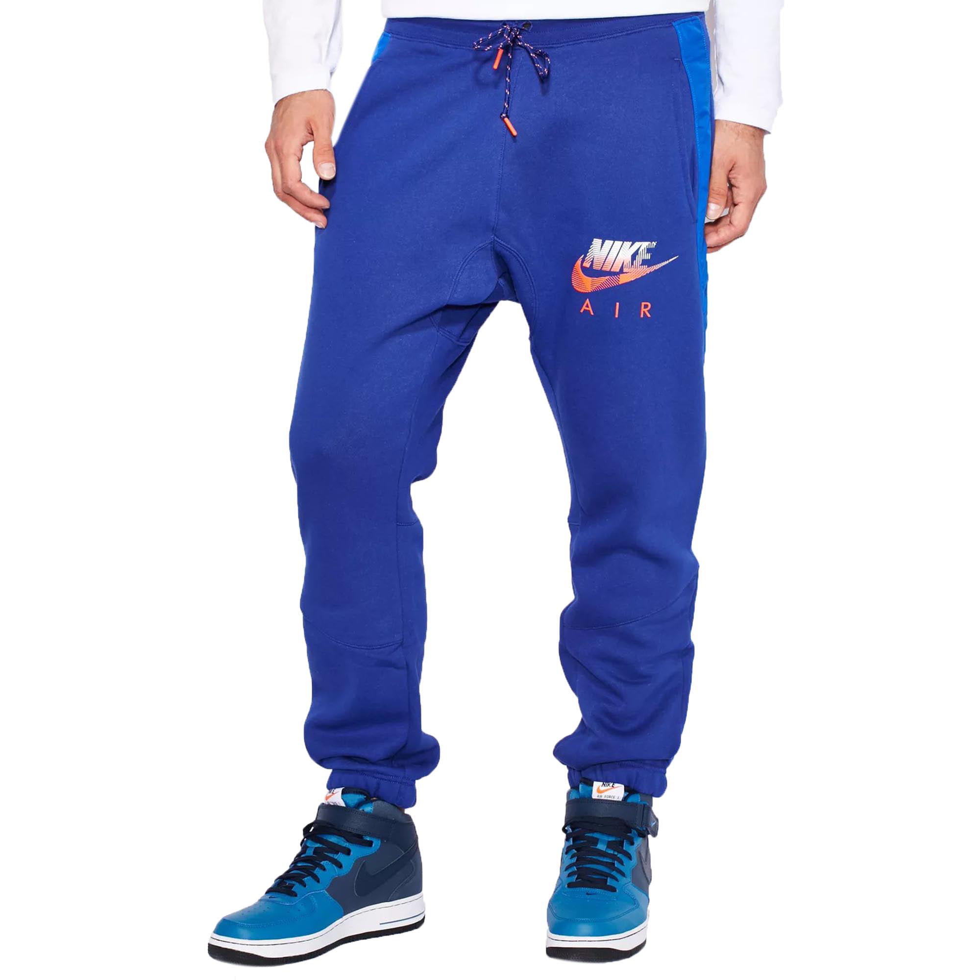 Nike AW77 Fleece Cuff Hybrid Men's Pants Blue-Crimson 678530-455 ...