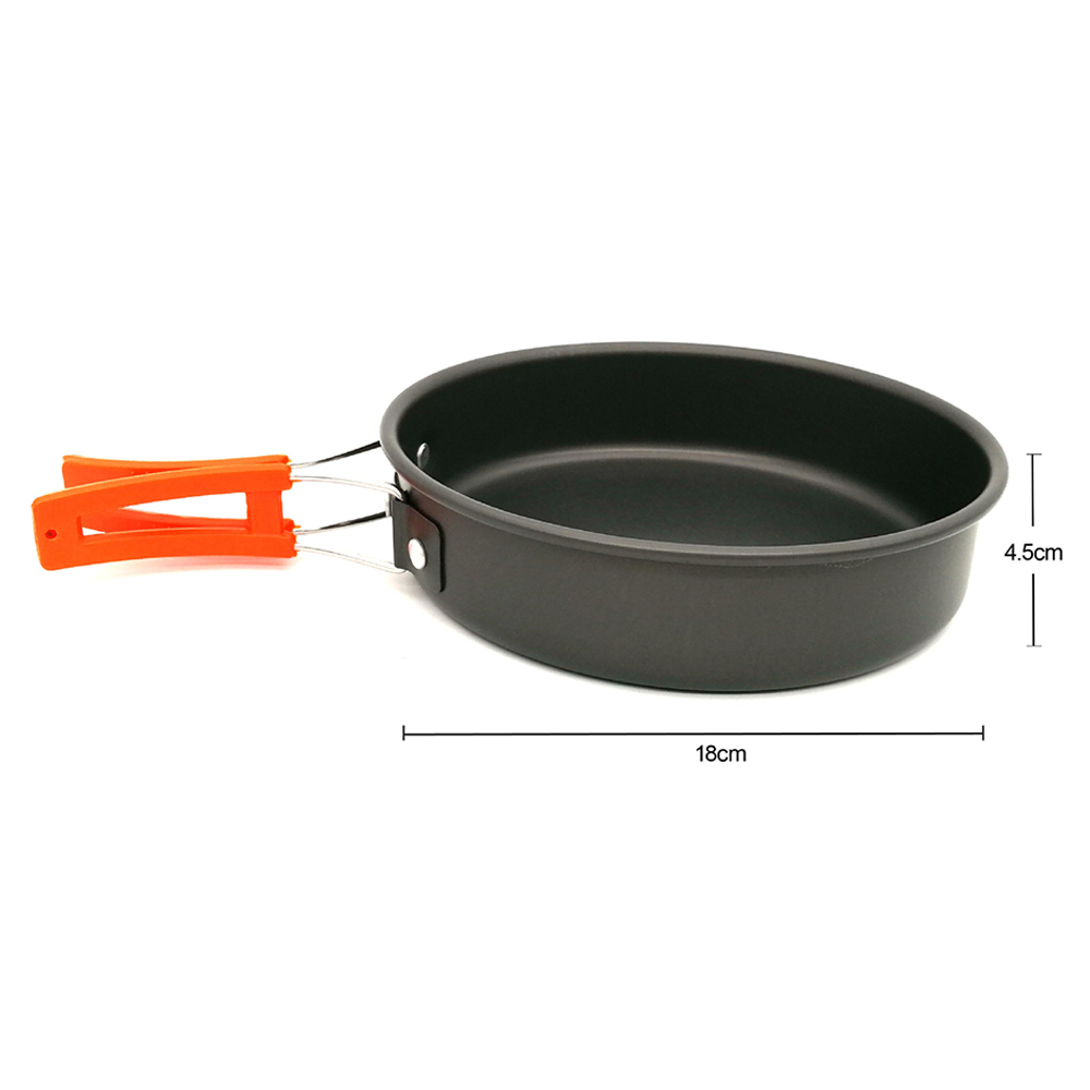 Outdoor Pots Pans Camping Cookware Picnic Cooking Set Non-stick Tableware;Outdoor Pots Pans Camping Cookware Picnic Cooking Set Non-stick Tableware - image 5 of 9