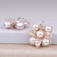 thumbnail image 4 of 10 botones de perlas de cristal con plano para coser adornos de boda dorados de 24 mm., 4 of 6