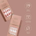 thumbnail image 7 of KISS Bare But Better, Press-On Nails, 'Shine', Dark Pink, Medium Size, Coffin Shape (Pack of 3), 7 of 7