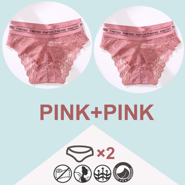 finetoo 2 unids/set de cintura alta de las mujeres bragas sexy encaje ropa interior mujer encaje calzoncillos de malla floral ropa interior de las mujeres sin costuras calzoncillos m-xlpangjing