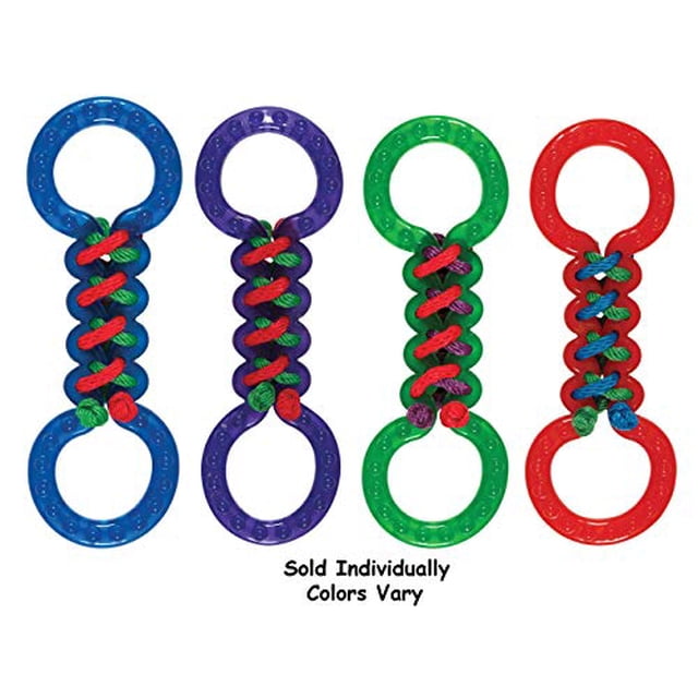 MPP Double Tug Dog Toys Tough TPR Rubber Braided Fetch Play Assorted Colors 13"