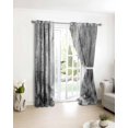 thumbnail image 3 of Grey Blackout Curtains for Bedroom/Living Room, Thermal Insulated Kitchen Curtains, Modern Oil Painting Art Forest Grommet Darkening Window Treatment Drapes 52"x72"x2, 3 of 8