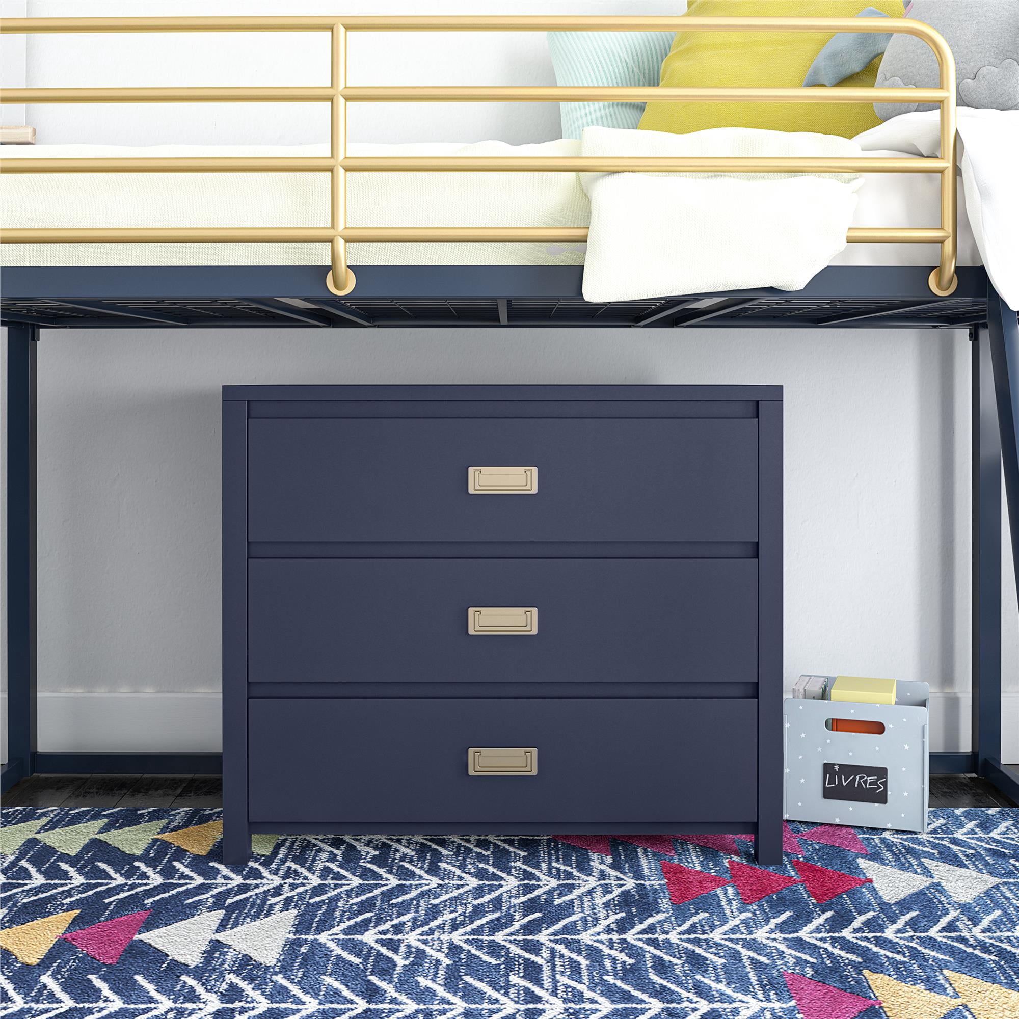 Max & Finn Haven 3-Drawer Kids' Dresser, Navy