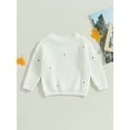 thumbnail image 2 of Bagilaanoe Newborn Baby Girl Knitted Sweater Long Sleeve Flower Pullover 3M 6M 9M 12M 18M 24M Infant Warm Jumpers Tops Fall Loose Knitwear, 2 of 8