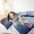 thumbnail image 5 of Feelyou 3D Western Castle Bedding Comforter Set for Kids, Dreamy Stars Galaxy Twin Comforter Sets, Kawaii Princess Reversible Bedding Set, Microfiber Bedroom Decor, 2-Piece, 5 of 9