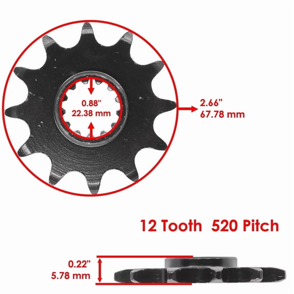 Gold O-Ring Drive Chain & Sprockets Kit for Suzuki LT250R Quadracer 250 1985-93