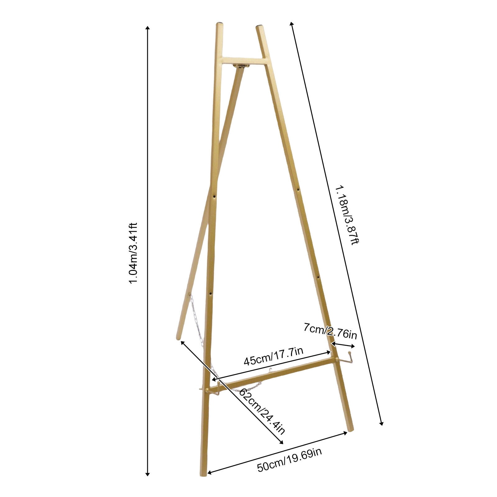 Portable Floor Easel Stand Drawing Poster Display Sketch Painting 50*62*104cm _2*