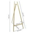 thumbnail image 2 of Tall Steel Pipe Portable Floor Easel Stand for Decorative Display Large Gold Wed, 2 of 15