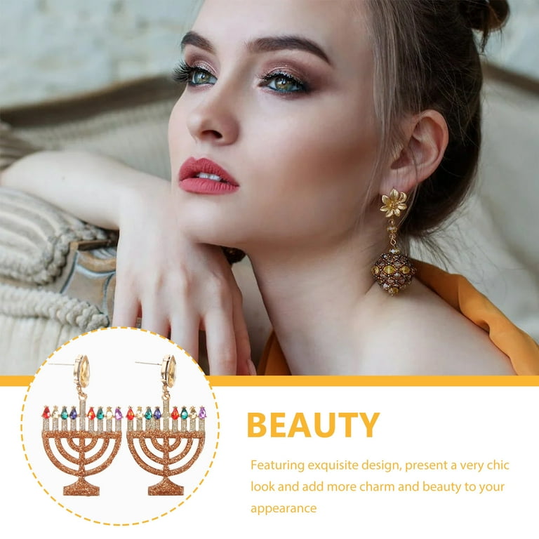 Hanukkah earrings hotsell