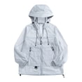 thumbnail image 3 of Sentmoon Chandails de Randonnée pour Femmes UPF 50+ Séchage Rapide Chandail de Bain Couleur Unie Manches Longues Col à Capuche Doux Coupe Régulière Chandails de Golf pour Femmes pour Voyage et Camping m, 3 of 6