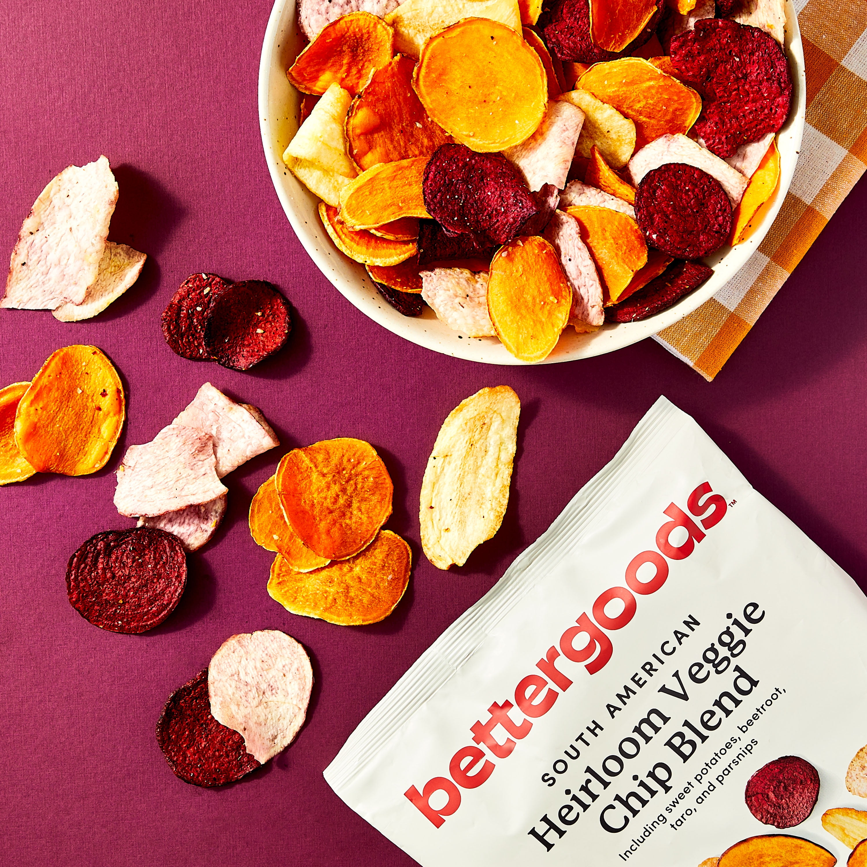 bettergoods South American Heirloom Veggie Chip Blend, 8 oz