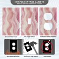thumbnail image 3 of Yayeee Duplex Wall Plate 1-Gang 4.5"x2.7" Home Receptacle Light Switch Decorative Outlet Cover, Soft Brown Pattern, 3 of 7
