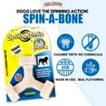 thumbnail image 4 of Bullibone Spin-a-Bone Dog Chew Toy for Dental Health with Bacon Flavor, 4 of 7