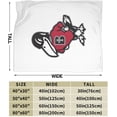 thumbnail image 3 of Benedictine College Logo Fleece Blanket, Very Soft Microfiber Flannel Blanket for Couch Warm and Cozy for All Seasons, 3 of 6
