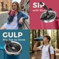 thumbnail image 5 of SUNSOC 40oz Stainless Steel Tumbler – Double-Wall Insulated Travel Mug with Straw and Handle, iced coffee cup, Leakproof, 5 of 10