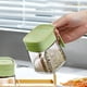 thumbnail image 5 of Tarro de vidrio para condimentos | Recipiente de especias sellado transparente a prueba de fugas | Vidrio a prueba de grietas por calor de grado alimenticio | Gran apertura | Para viajes de barbacoa, 5 of 5