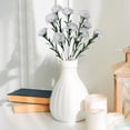 thumbnail image 2 of Meiiso 10 Artificial White Carnations (White Carnations, Fake Carnation Stems), 1PC Artificial Flowers Bouquet Decoration, Bridal Wedding Flower Real Latex Home Artificial Flowers, 2 of 6