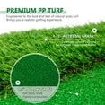 thumbnail image 5 of Mulinsonfly 12x5FT Golf Putting Green Mat - Professional Practice Mat with 3 Steel Cups, 2 Slope Pads & Non-Slip Base, Indoor/Outdoor Turf Mat Simulates Real Green Roll, 5 of 8
