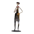 thumbnail image 4 of GUOOL Iron Music Man Statue Model Desktop Ornament Musical Instrument Figurine Artwork Saxophone Player, 4 of 9
