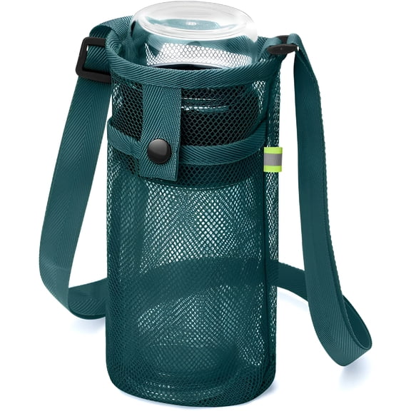 GASTROPOD 2026 New Water Bottle Bag with Strap,Mesh Water Bottle Holder Crossbody Water Bottle Sling Bag Adjustable Strap,Lightweight Water Bottle Carrier for Walking Sports Hiking Camping,1 Pcs