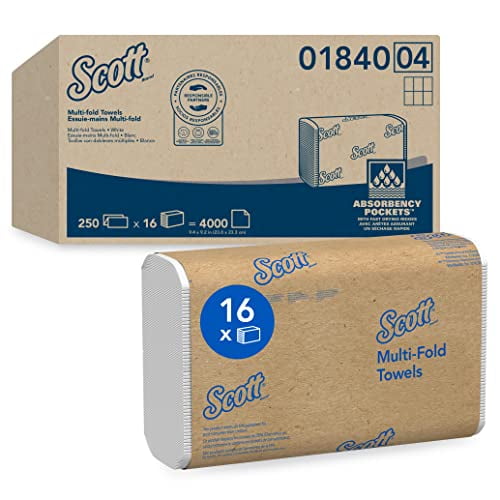 Scott Essential Multifold Paper Towels (01840) with FastDrying