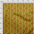 thumbnail image 3 of oneOone Cotton Poplin Orange Fabric Geometric Dress Material Fabric Print Fabric By The Yard 56 Inch Wide, 3 of 4