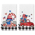 thumbnail image 1 of asddcavvf Independence Day Kitchen Towels Set Of 2 Colorful Star Flag Print Dish Towels Independence Day Decorations, 1 of 9