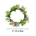 thumbnail image 3 of Easter Wreath, Mini Spring Wreath for Front Door, Artificial Berry Egg & Floral Wreath, Easter Decor, 3.14" Faux Berry Egg Wreath for Indoor/Outdoor, Home & Spring Decor, 3 of 9
