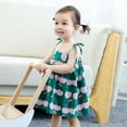 thumbnail image 4 of Robe Décontractée Sans Manches en Coton pour Bébés Filles, Robe d'Été Imprimée avec Bretelles, 4 of 7