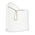 thumbnail image 2 of Wall Sconce Larger Shield Clip On Lamp Shade with Scalloped Design (White Linen), 2 of 2