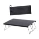 thumbnail image 5 of Mesa de campamento Mesa al aire libre Muebles de campamento estables plegables con bolsa de almacenamiento Aleación de aluminio portátil para patio, Negro, 5 of 8