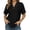 Black, variant on SRZYMJ Womens Summer Tops V Neck Outfits Clothes Short Dolman Sleeve Blouses 2026 Fashion Shirts