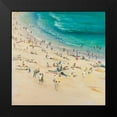 thumbnail image 2 of Atelier B Art Studio 15x15 Black Modern Framed Museum Art Print Titled - Summer Crowds at the Beach, 2 of 5