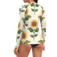 thumbnail image 5 of joogoo Womens UPF 50+ Sun Shirts Sunflower Blooming Long Sleeve UV Protection Rash Guard Tops M, 5 of 7