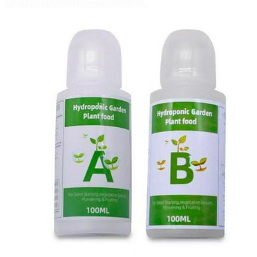 PLGEBR A B Two Part Set Liquid Hydroponic Nutrients Fertilizer, 3.46 oz, 2 Count